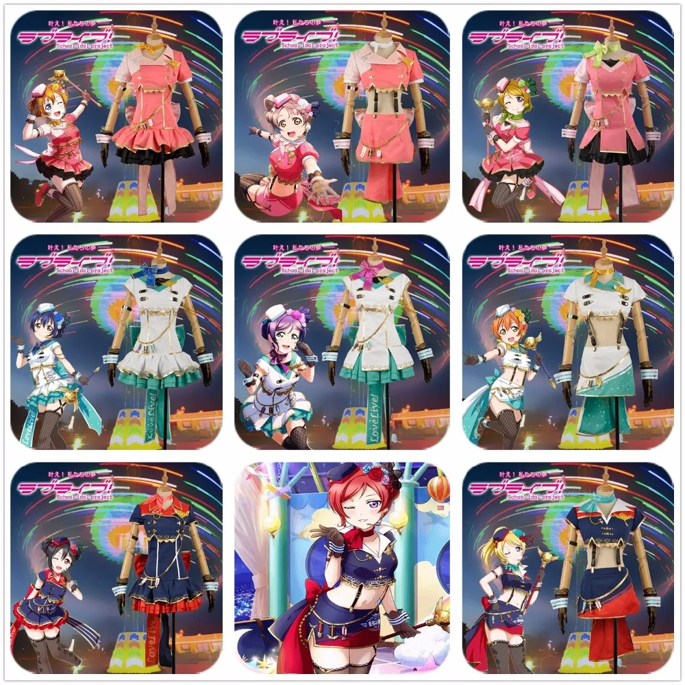 Люблю жить! Тодзио Нозоми Рин аясе Эли Umi Маки Котори минами Нико Хонока Hanayo небесно-пробуждение Карнавальный костюм для девочек этап платье