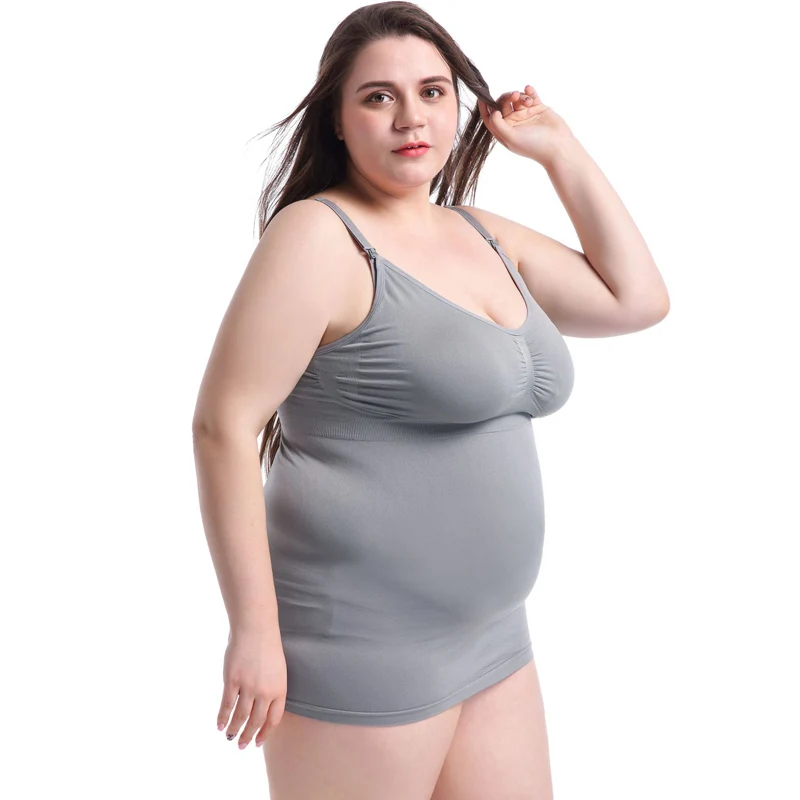 4XL 5XL плюс размер для женщин для беременных кормящих Топ для женщин майка Топы черный сексуальный жилет кормящих нижнее белье