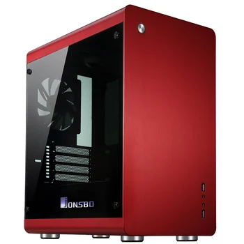 

Jonsbo RM3, HTPC ITX Mini case of the computer all aluminum, 3.5'' HDD, USB3.0, Tempered glass side panels, Others C2 V4
