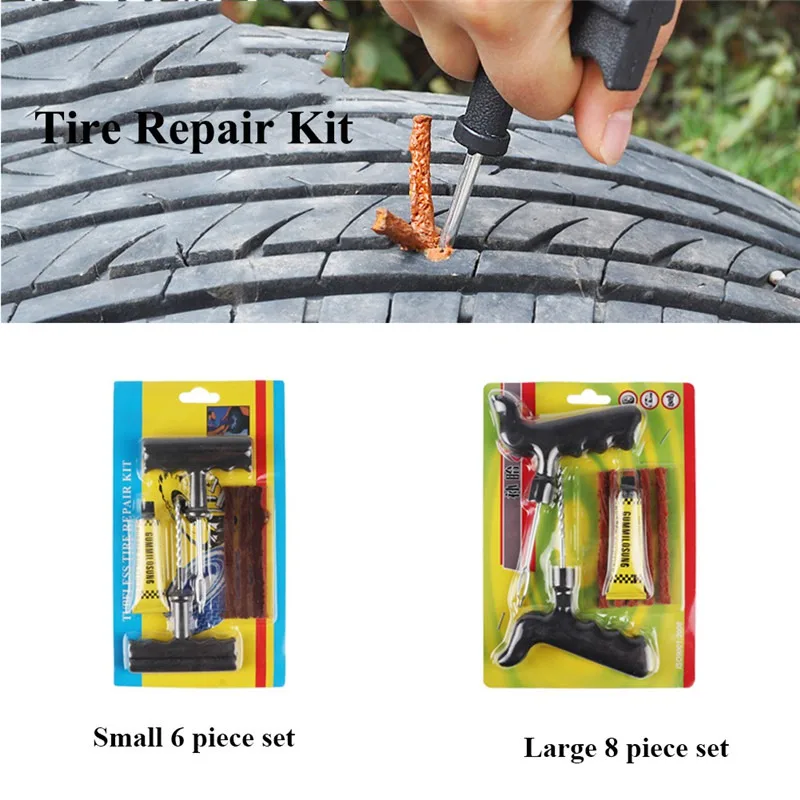 

1 set Professional Car Tire Repair Kit Car Bike Auto Tubeless Tire Tyres Puncture Plug Repair Tool Kit Tool Car Accessories