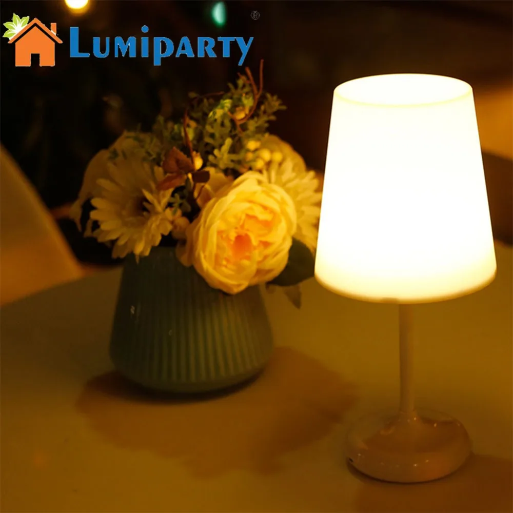LumiParty простой современный светодиодный ночник usb зарядка светодиодный прикроватный светильник Три-стоп Затемнение Ночная лампа украшение