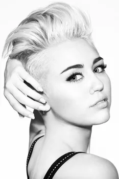 

Miley Cyrus Black and white Retro Canvas Poster(50x76cm) Customized Classic Stylish Nice Gift Wall Sticker Free Ship PN-173