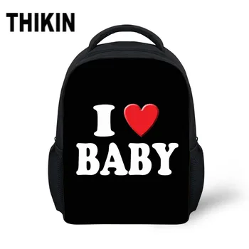 

THIKIN Small School Bags for Baby Girl Boy Customized Baby Photo 12 Inch Backpack Children Kids Kindergarten Schoolbag Book Bag