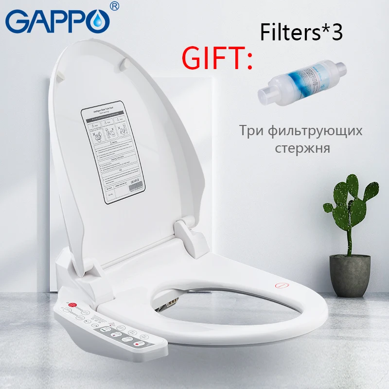 

GAPPO Smart Toilet Seats Panel Control Seat Heating Washlet Electric Intelligent Bidet Cleaning Cover Multi-function Washing