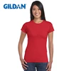Gildan High Quality 22 Color S-XL Plain T Shirt Women 100% Cotton Elastic Basic T-shirts Female Casual Tops Short Sleeve T-shirt ► Photo 1/6