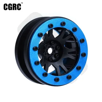 

4pcs Metal&Plastic Beadlock Wheel Hub Rim For 1/10 RC Crawler Car TRX4 Bronco RC4WD D90 D110 Axial Scx10 90046 JIMNY