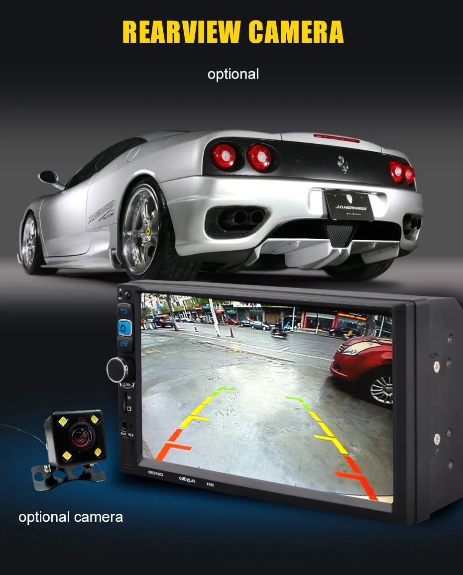 Excellent KANOR 2din Universal 7" Android Car Radio Stereo GPS Navigation Bluetooth USB SD Car Multimedia Player Audio Player Autoradio 5