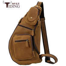 Новая высококачественная винтажная повседневная мужская сумка из натуральной воловьей кожи, большие сумки через плечо для мужчин, дорожная сумка