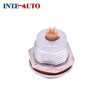 

2 pins watertight panel mount socket, push pull IP68 circular metal connector,ZGG.1K.302, solder contacts,fast shipping
