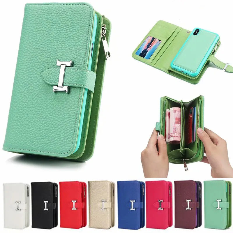 

XINGDUO for iphone 6s case PU leather hold Card Zipper Detachable Handbag Coin Wallet Case for iphone X 7 6S 8 Plus 5S SE