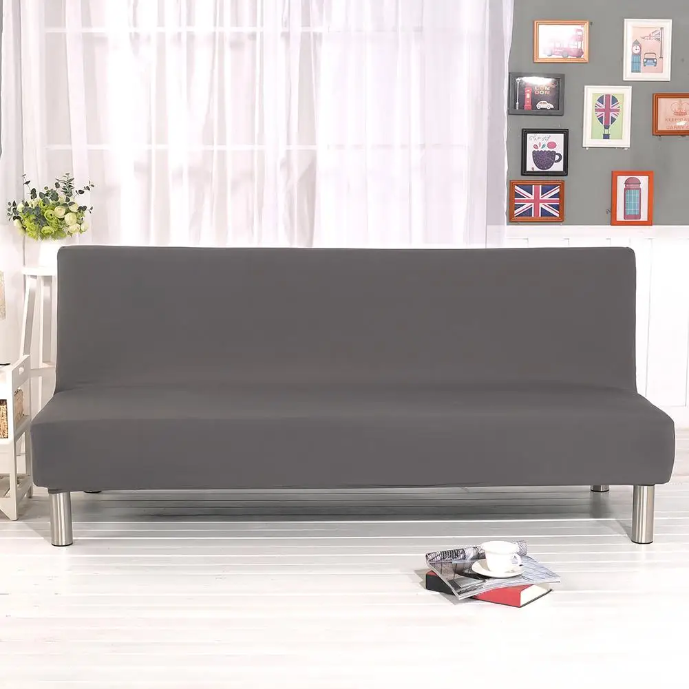  Sofa Bed Cover Solid Color Tight Wrap CoversAll-inclusive Folding Stretch Sofa Bed Protector Slipco