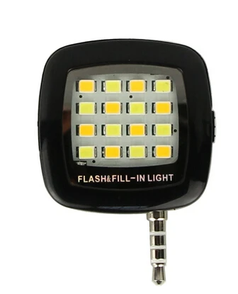 Foco de luz LED portátil para teléfono móvil, miniflash de