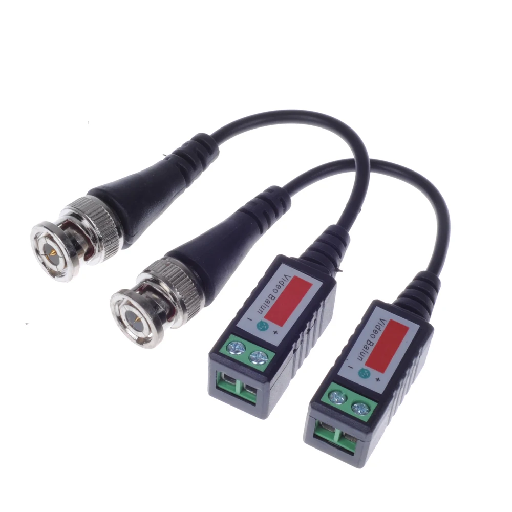 Скрученный BNC CCTV Video Balun пассивные трансиверы UTP Cat5 до 3000 футов|balun bnc|balun videobalun