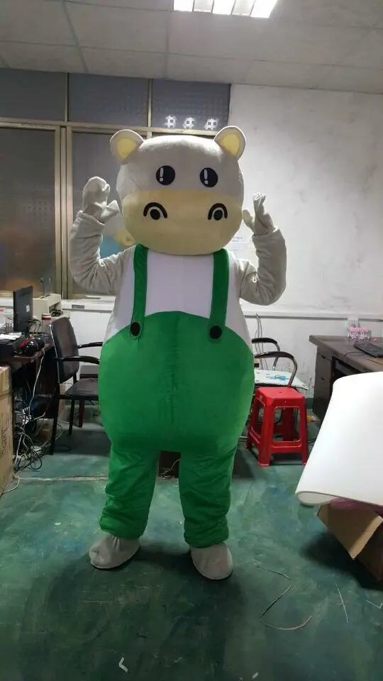 Milk cow Mascot Costume Cow Mascotter Cartoon Fancy Dress Cosplay Suit Carnival Halloween Party | Тематическая одежда и