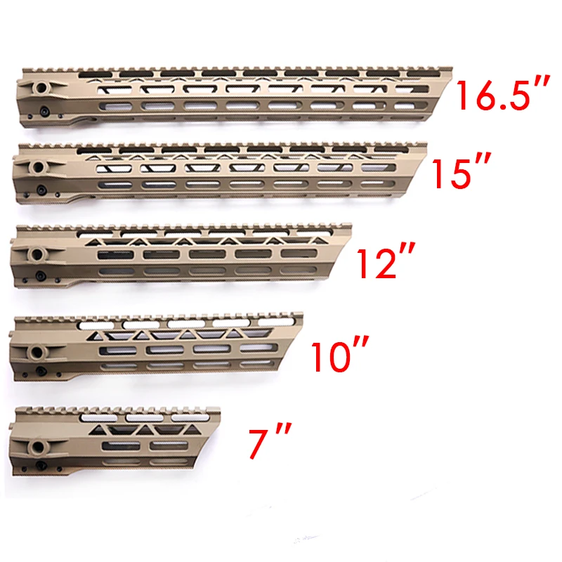 

Hunting Rife gun Free Float & 2 pcs Rail 10" 12" 15" Polymer Carbon Fiber Picatinny Rail Handguard Ultra Slim Light Fits AR15 M4