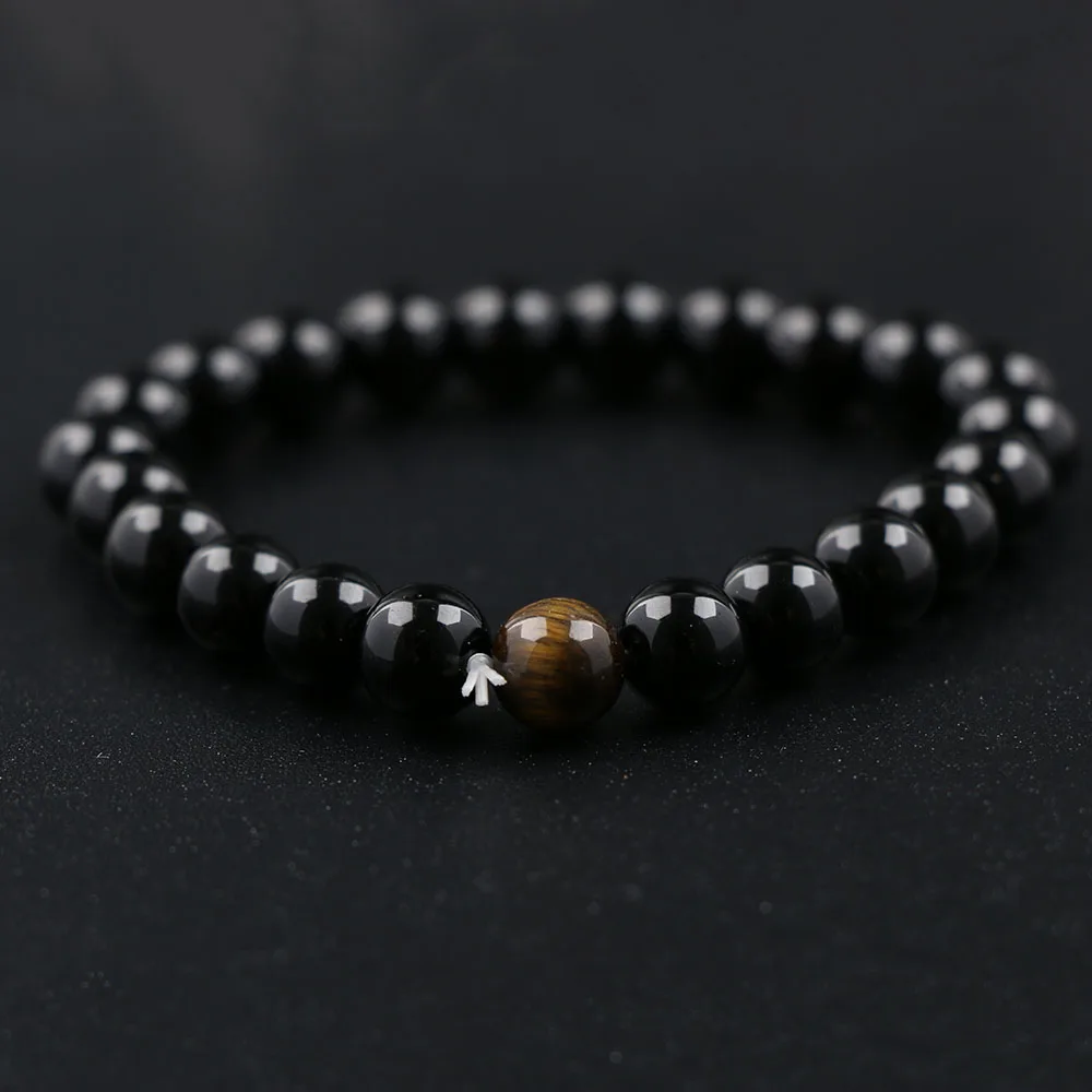 

1 Pcs New Fashion Natural Lava Stone Buddha Beaded Charm Bracelet Men Women Gold Silver Color Bracelet Gifts
