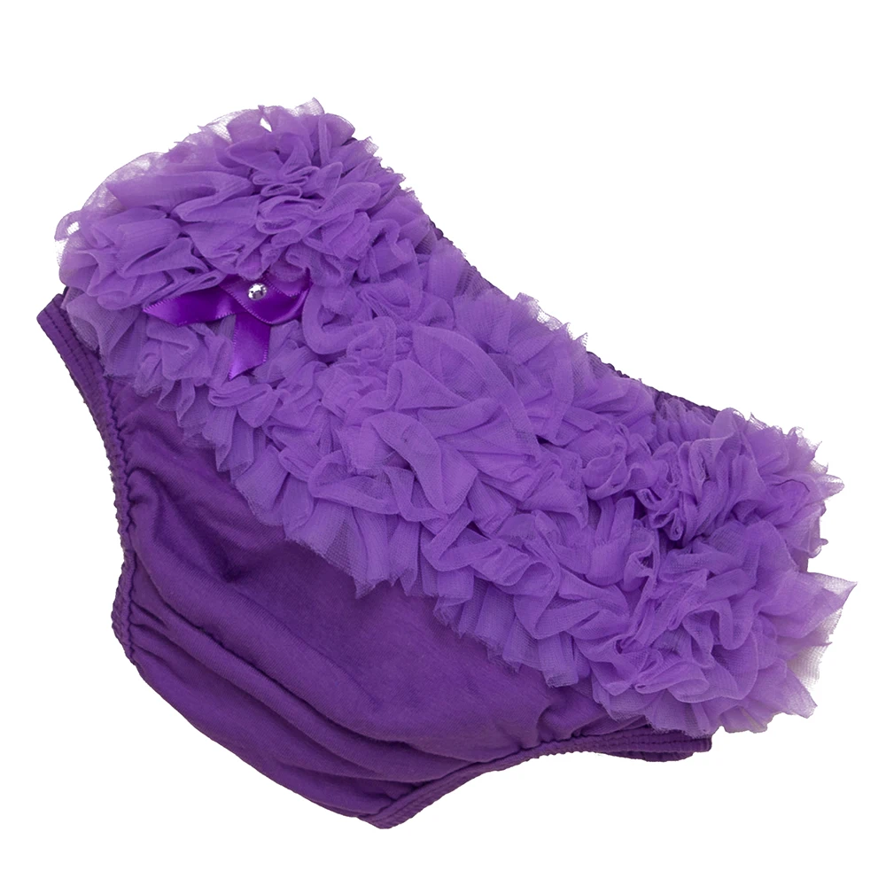 Solid Baby Shorts Girl Bloomers Diaper Cover Newborn Ruffled Panties