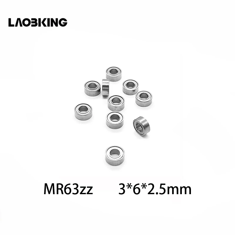 10 шт. миниатюрные подшипники MR63 Z MR63ZZ 3*6*2 5 мм модель вертолета 3x6x2 мм|Валы| |