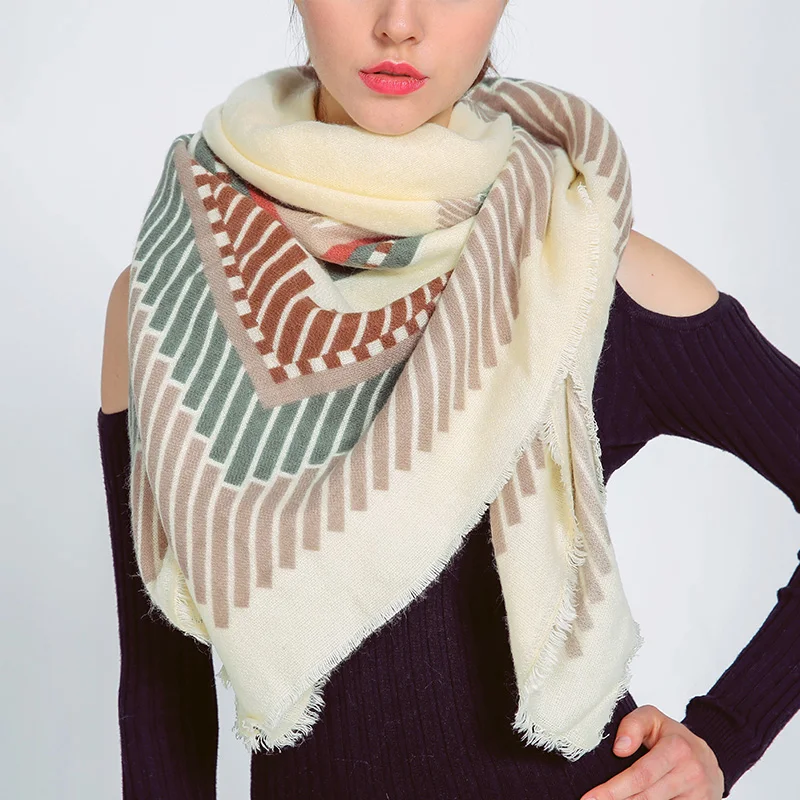 Winter Scarf 2016 font b Tartan b font Striped Scarf Women Desigual Plaid Scarf Cuadros New