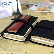 Ручной работы канцелярские Винтаж Фетр Тетрадь дневник путешественника отрывными листами Творческий Тетрадь для школы Traveler журнал Ежедневники n079