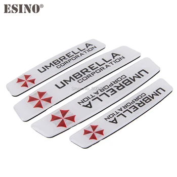 

4 x Car Styling Door Edge Guard Protector Strips Anti-collision Anti-scratch Trim Door Edge Guard Umbrella Corporation Stickers