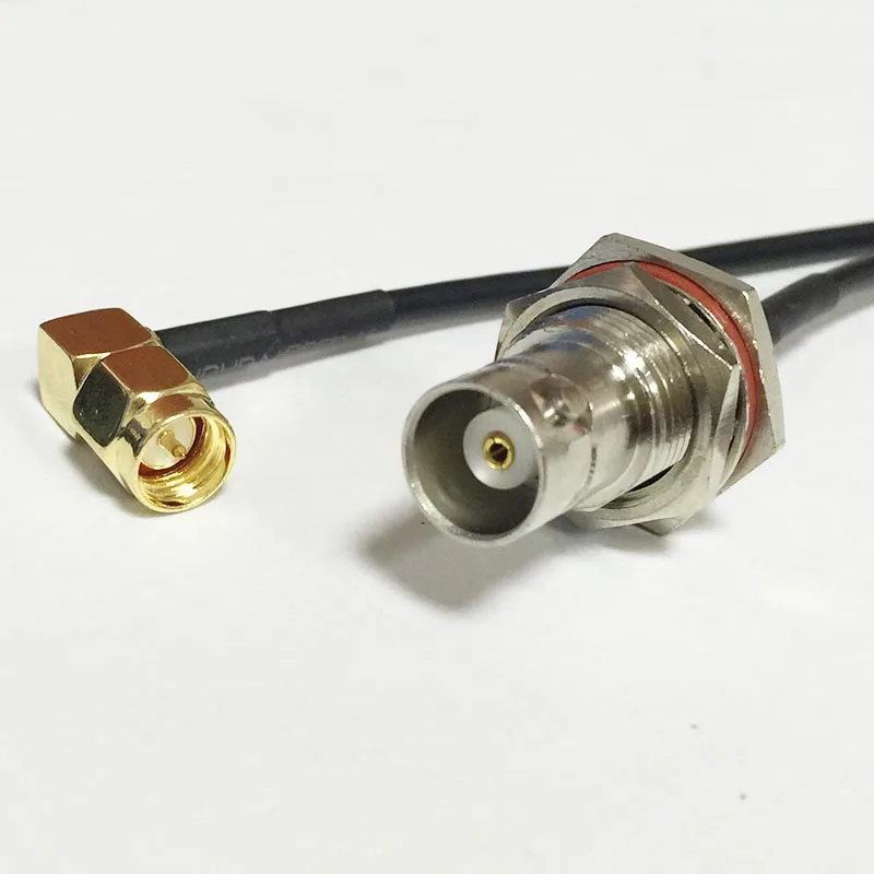 SMA штепсельная вилка с прямым углом гнездовой разъем BNC гайка RG174 оптовая продажа