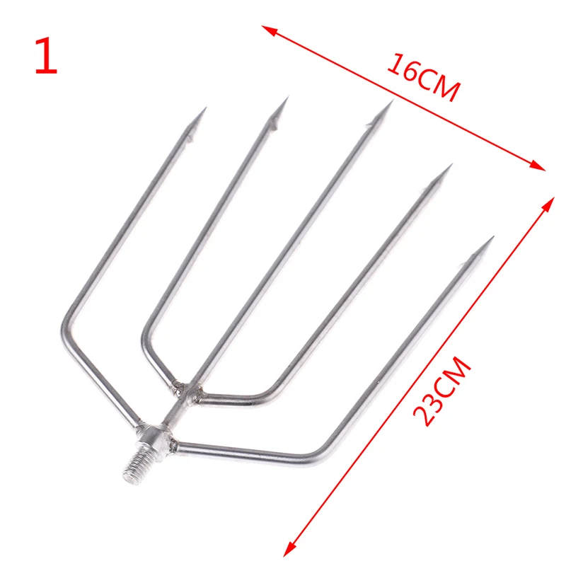 7/5 зубчатая гарпун, вилка для рыбы, новинка, 1 шт., рыболовные инструменты, нержавеющая сталь, колючая рыбалка, ледяной выключатель, крючок, аксессуар, снасти, 5 размеров - Цвет: A1