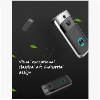 

Video Door Phone WiFi Smart Wireless Security DoorBell Smart 720P Visual Intercom Recording Remote Home Monitoring Night Vision