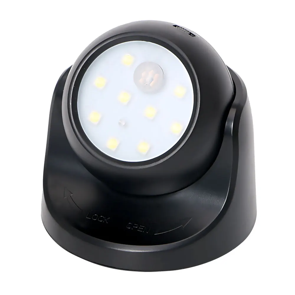 ITimo 9 LED Bulbs LED Night Light with Motion Sensor 360 Rotation Sleeping Light PIR IR
