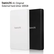 Good price Original twochi A1 Portable External Hard Drive 100GB Storage HDD for Desktop and Laptop Disk Plug and Play On Sale