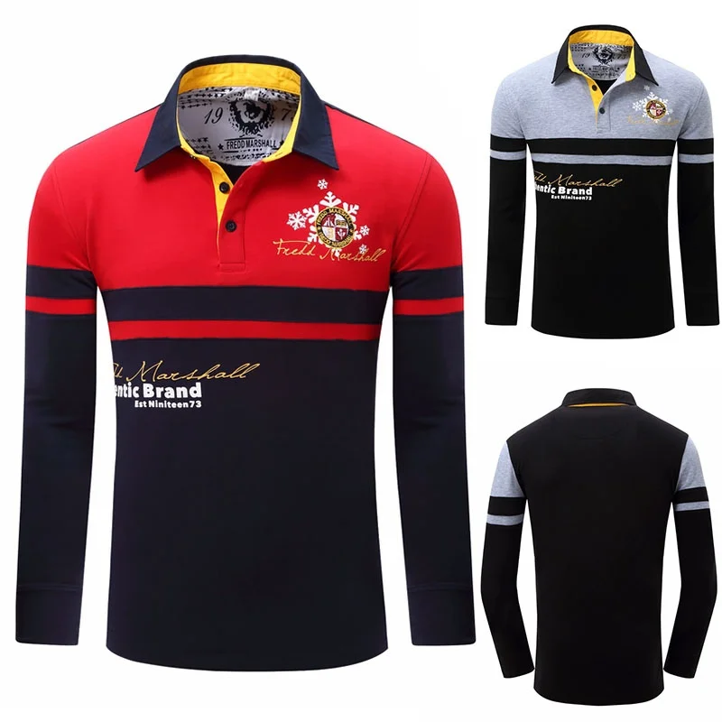 Shirts Mens Long Sleeved  Casual Shirt Men Big Size Shirts Men Polo Shirt