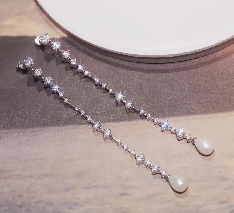 

Designer Fashion 925 Sterling Silver Jewelry 3A Cubic Zirconia Party Earring