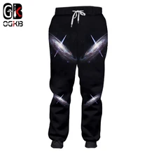 OGKB весенне-осенние повседневные тренировочные штаны для женщин/мужчин с крутым принтом Звездная ночь 3D спортивные штаны унисекс для фитнеса джоггеры шаровары