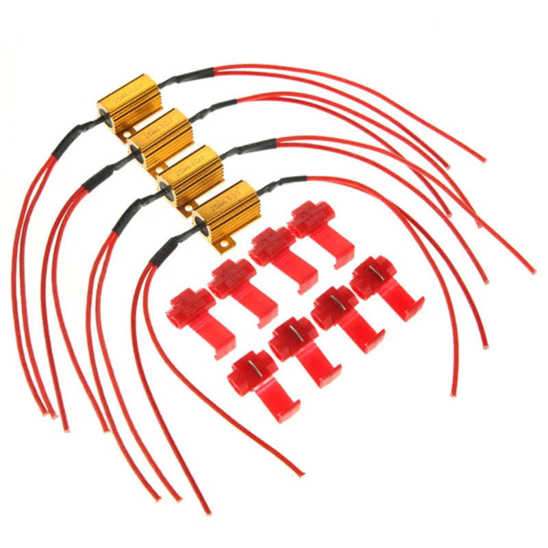 2 шт., резисторы со вспышкой, светодиодный индикатор поворота, противотуманные контроллеры 25 Вт 1,1x0,6x0,6 дюйма