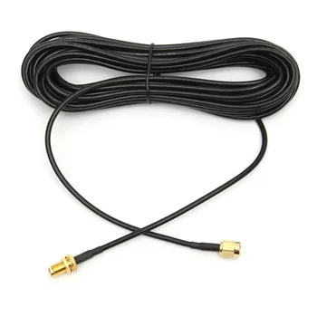 

Black 6M Antenna RP-SMA Extension Cable WiFi Wi-Fi Router Wonderful Gift 50-ohm wireless engineering wire Connectors