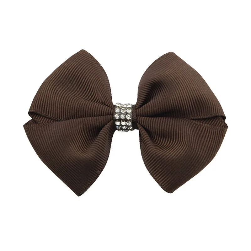 20Pcslot 3.6 Inch Colourful kids Boutique Ribbon Bows With Clip Hair Accessories For Baby Girls Children Hair Pins Hair Clip  (2)