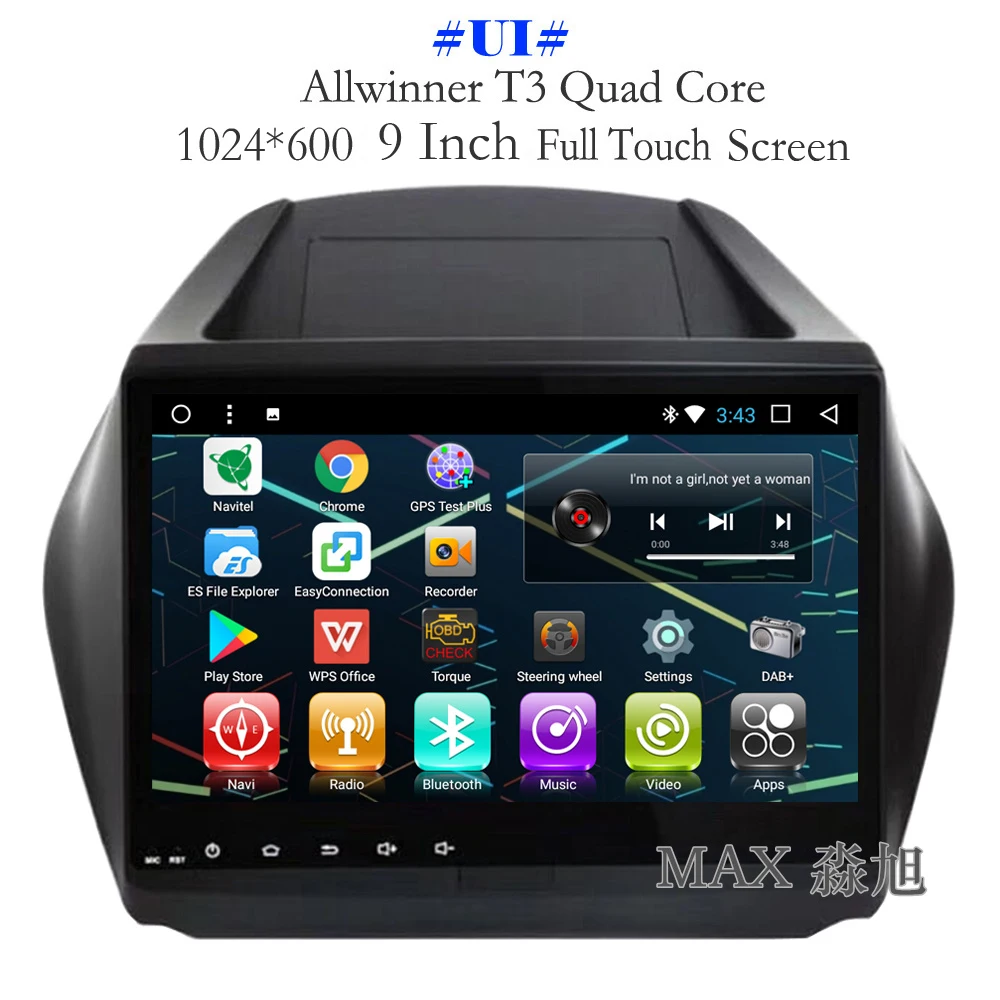 Flash Deal MAX 2G 32G Android 8.1.0 Car DVD For Hyundai Tucson IX35 2009 2010 2011 2012 2013 2014 2015 GPS Navigation Radio BT 4G WiFi Map 1