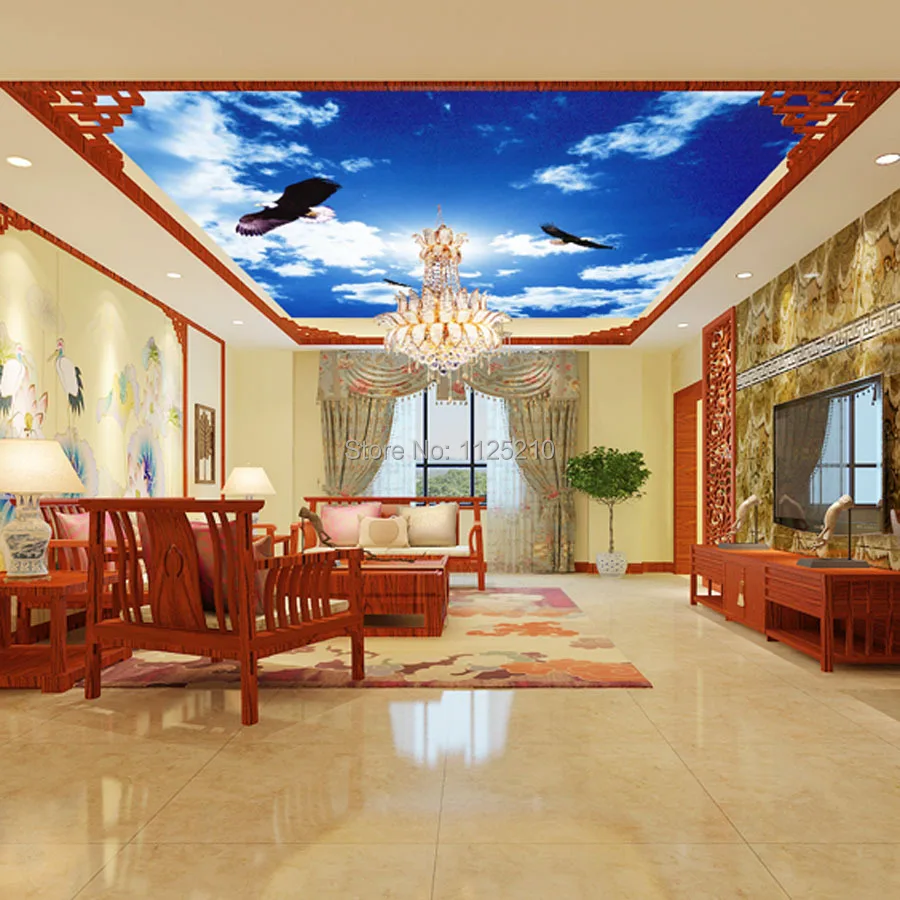 Gratis Pengiriman Mural Wallpaper Ruang Tamu Kamar Tidur Langit
