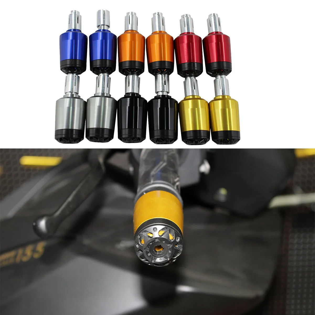 

Motorcycle Accessories 7/8'' 22MM Handlebar Grips Handle Bar Cap End Plugs For Honda PCX 150 125 PCX150 125 2010-2017 2018 2019