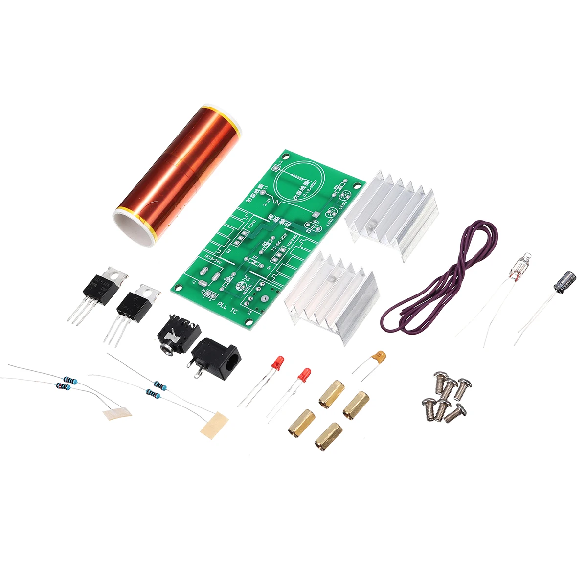 DIY Мини T esla катушка модуль в разобранном виде 15 Вт DC 15-24 В 2A плазменный динамик электронный комплект