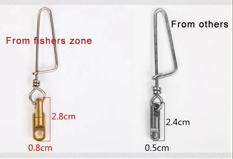 fishing snap swivels stainless steel&brass rolling barrel swivel Fishers zone carp swivel  fishing Accessories New0027