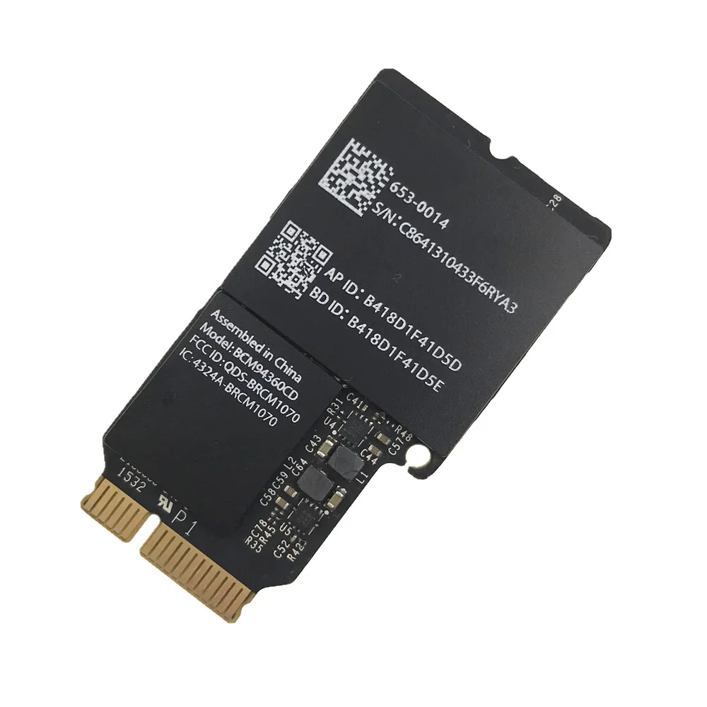 

Ship out via EMS/DHL 10pcs 802.11ac Airport Wifi Bluetooth 4.0 Card for Apple iMac A1418 A1419 Wifi card BCM94360CD