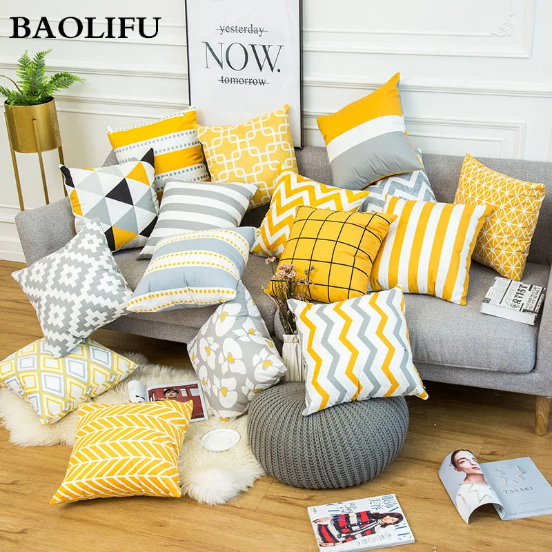 

Colorful Geometry Double sided pattern Cushion cover Geometric Printed pillowcases soft Pillow covers Sofa 45x45cm cushion cover
