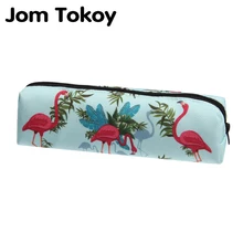 Jom tokoy 3D Print Flamingo Cosmetic Bag The New Women Makeup Bag Stationery Pouch Kids School Pencil Bag Jom tokoy 3D Print Flamingo Cosmetic Bag The New Women Makeup Bag Stationery Pouch Kids School Pencil Bag