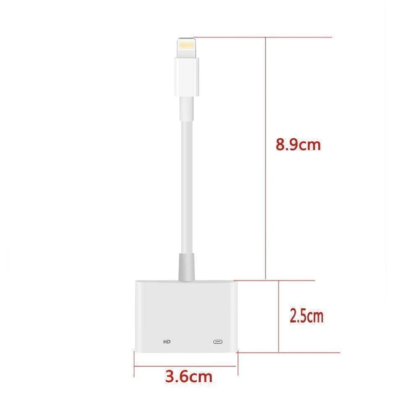 OTG высокое качество аксессуары для телефона к цифровому AV ТВ HDMI кабель адаптер для Ipad Air Iphone 5S 6S 7 8 X и много устройств