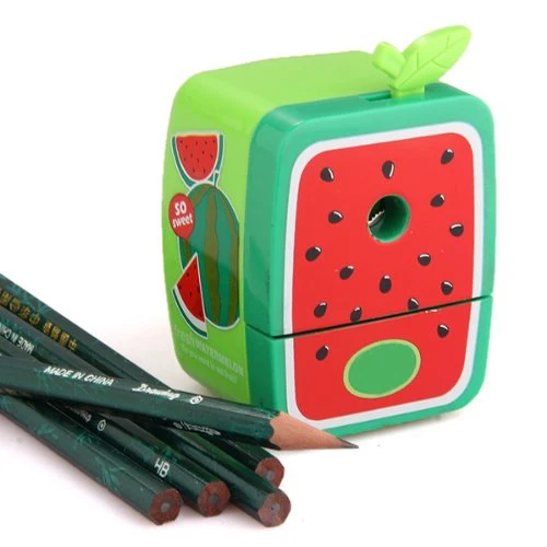 Random Kids Fruits Shape Pencil Sharpener Hand Crank Manual School Stationery