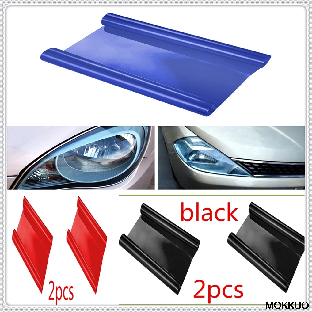 

30*60cm 2pcs auto Car HeadLight tialLight Decor Vinyl Film Sticker Decal for Renault Megane Kadjar EZ-GO Captur Arkana Zoe
