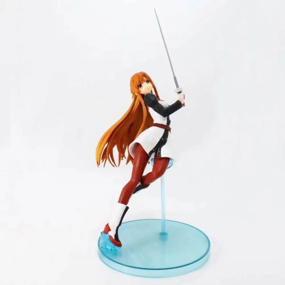 18cm Sword Art Online Asuna Figure Action PVC SAO Figures Collectible Model Toy 18cm Sword Art Online Asuna Figure Action PVC SAO Figures Collectible Model Toy