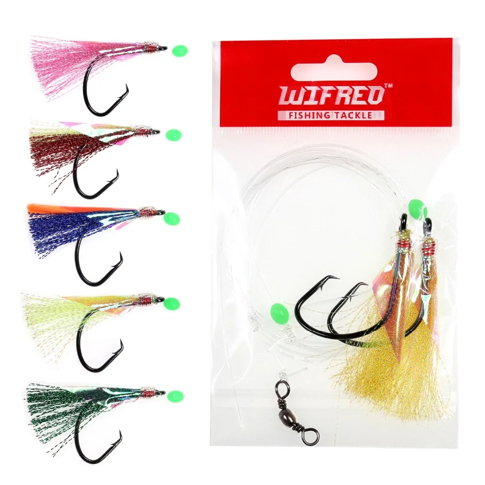 DAYLIGHT Rigs 3 Hooks or 6 Hooks Size 7//0,3//0 Mackeral Sea Fishing Rigs Lure