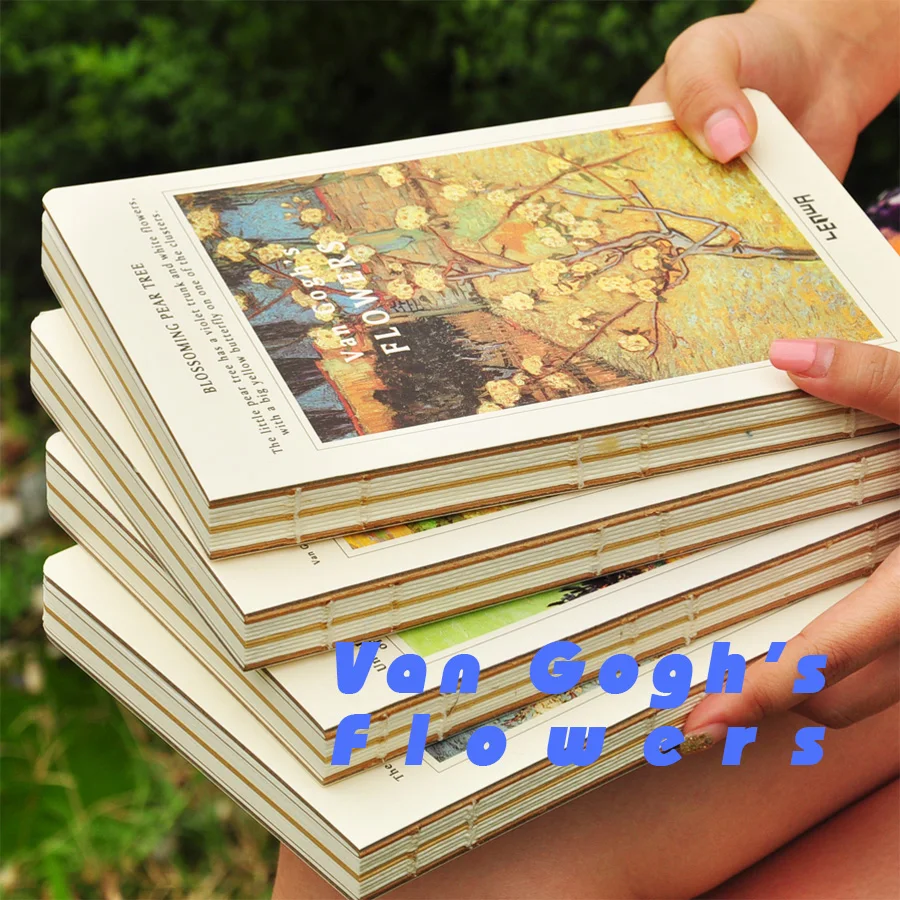 Free Shopping Lenwa Lianhua Van Gogh Flower Nude Notepad Blank Paper Sketch Notebook Sketch Book Notebook Calendar Notebook Theftbook Belt Aliexpress